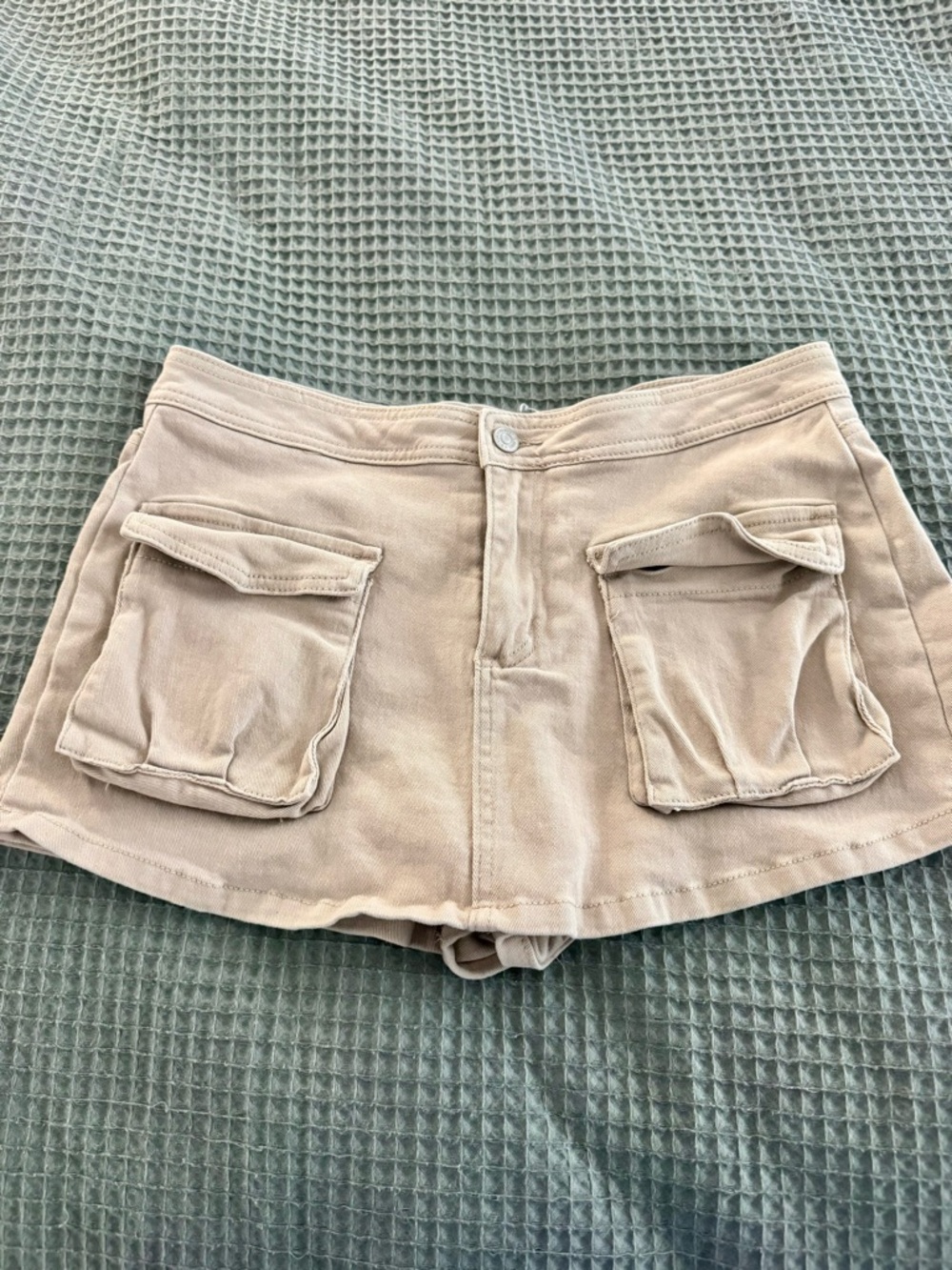 Almost Famous Tan Cargo Pocket Skort